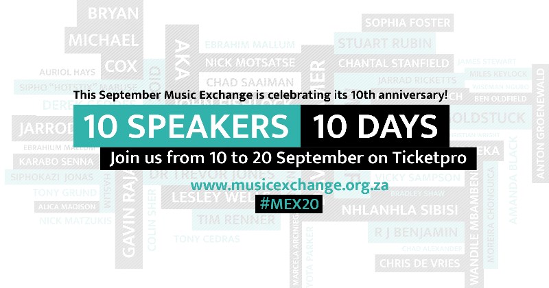 #MEX20: Music Exchange celebrates 10th year with 10 speakers in 10 days