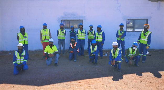 Two local construction and electrical companies are receiving training to build capacity and increase productivity, with funding from Loeriesfontein Wind Farm and Khobab Wind Farm.