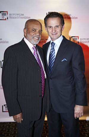 Charles Goldstuck (right) with Berry Gordy, founder of Mowtown (left)