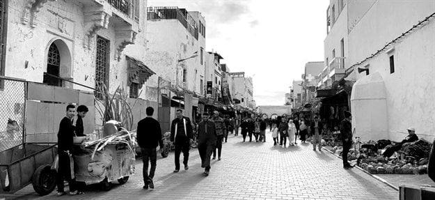 When streets are for people not cars, Essaouria, Morocco.