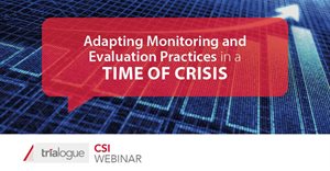 Adapting monitoring and evaluation practices in a time of crisis