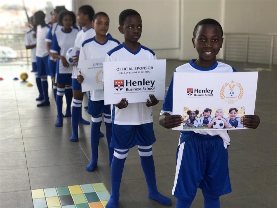 Henley Business School Africa sponsors Bright Spark Foundation soccer kit