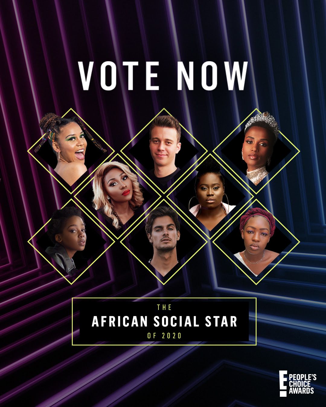 #PeoplesChoiceAwards: E! Entertainment announces nominees for African Social Star of 2020