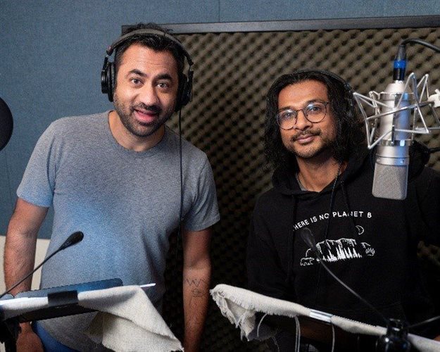 Kal Penn (Mikku) and Utkarsh Ambudkar (Chikku)<br>Photo credit: Disney Junior*<br>Link to cast video featurette is available .<br>Photos are available on request