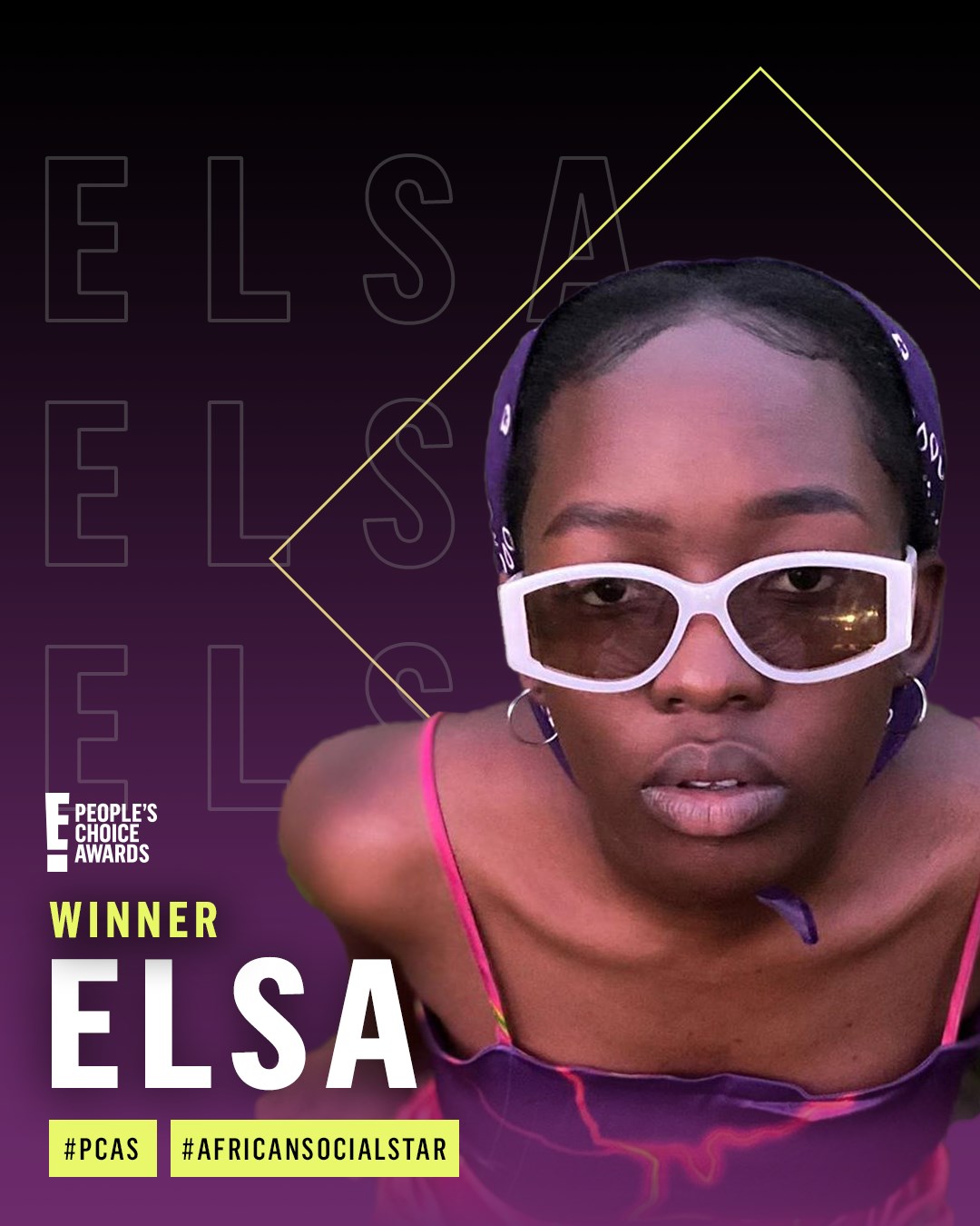 Kenyan comedian Elsa Majimbo named African Social Star of 2020 at the E! People's Choice Awards