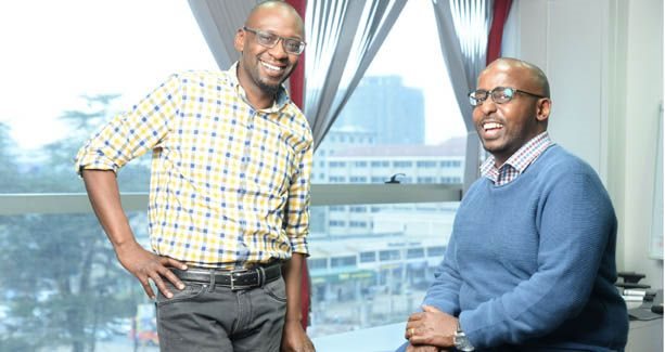 Celluant co-founder and group CEO Ken Njoroge with George Murage | image supplied