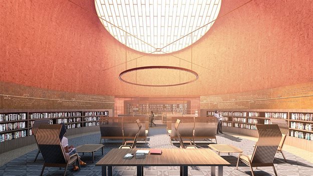 Reading Room. All images and video courtesy of Adjaye Associates