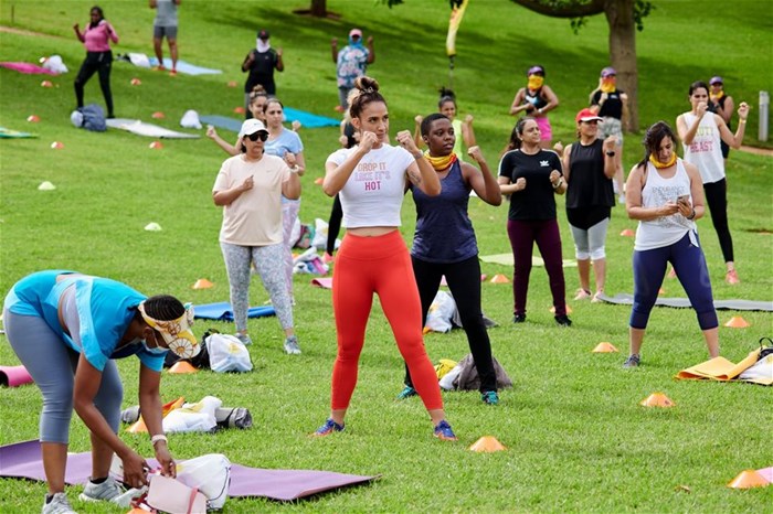 150 fit fans showed up and showed off at the East Coast Radio Summer Body Bootcamp