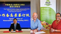 MoU signed to boost fruit exports from SA to China