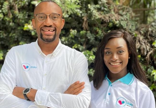 Arthur Ikechukwu Anoke and Daisy Isiaho, co-founders of mobile app, Zuri Health