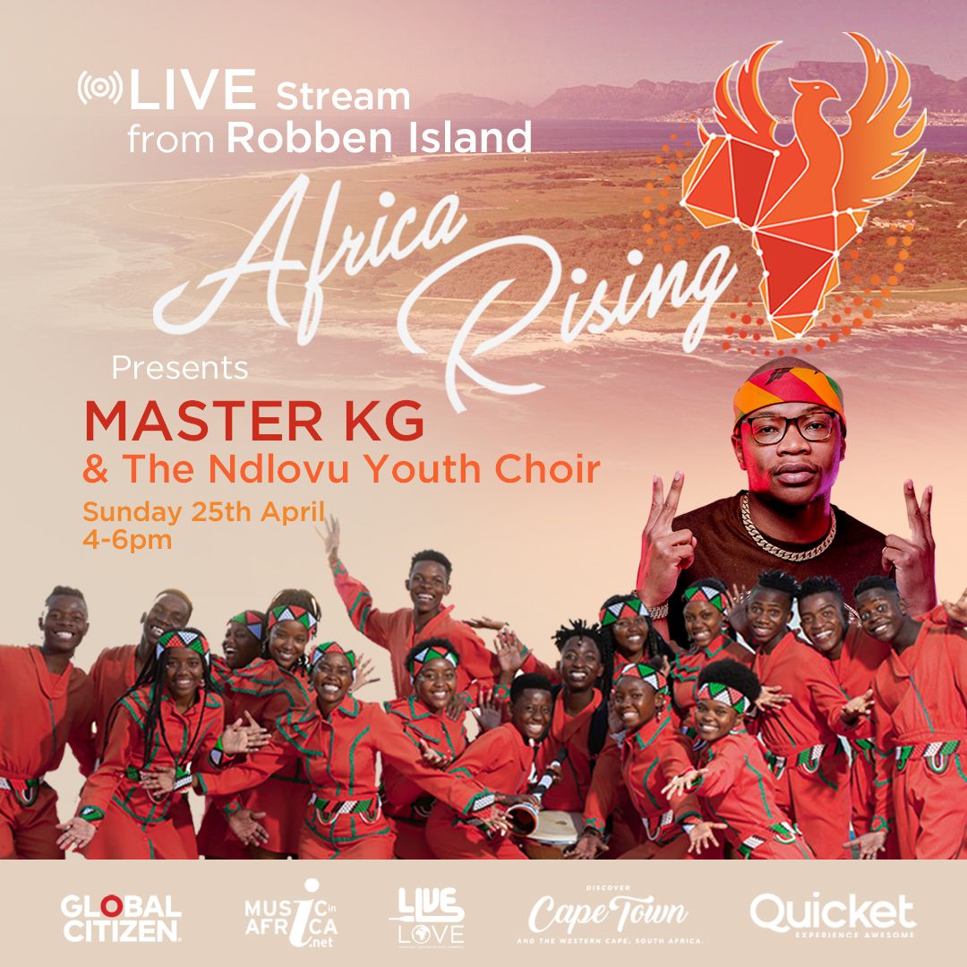Master KG, Ndlovu Youth Choir to perform on Robben Island as part of Africa Rising and Live Love
