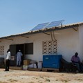 Solar energy is an invaluable resource in rural areas like this facility in Gambia. Gavi/2018/Guido Dingemans