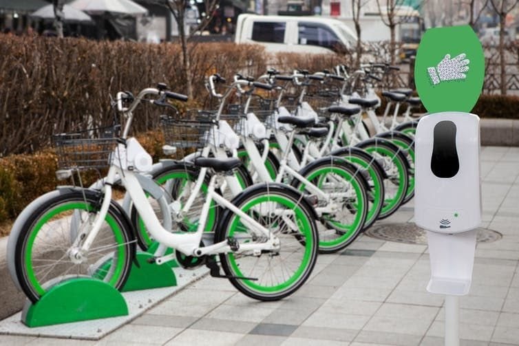 Bike-share operators have had to respond to public concerns about being COVID-safe.