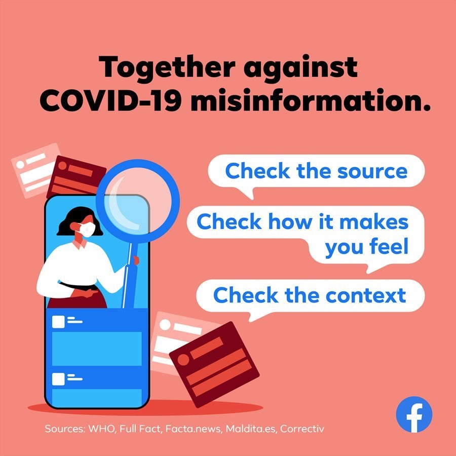 Facebook and WHO launch 'Together Against Covid-19 Misinformation' campaign