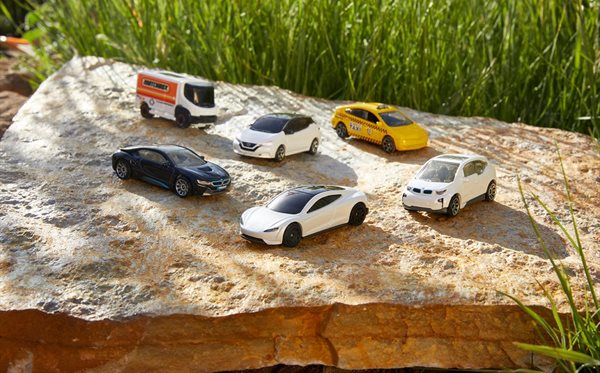Mattel reveals carbon-neutral Tesla made from recycled materials
