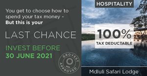 South African taxpayers' last opportunity to choose where their tax money goes - invest before 30 June