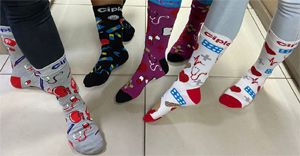 Wear your sassiest mismatched socks to support our healthcare workers