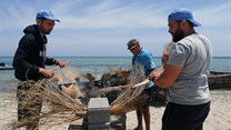 Palm fronds and stones: creating reefs to heal Tunisia's polluted seas