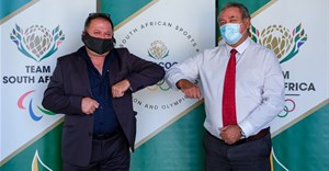 Neil Wilkinson, managing director at Kryolan South Africa, and Barry Hendricks, Sascoc president