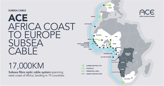 Africa Coast to Europe internet cable goes live in South Africa