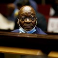 Former South African President Jacob Zuma sits in the dock after recess in his corruption trial in Pietermaritzburg, South Africa, 26 May, 2021. Phill Magakoe/Pool via Reuters/File Photo
