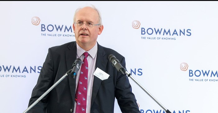 Robert Legh. Bowmans chair and senior partner