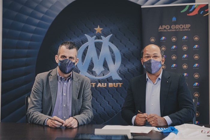 From Left to Right Olympique de Marseille Managing Director, Laurent Colette, and APO Group Founder and Chairman, Nicolas Pompigne-Mognard