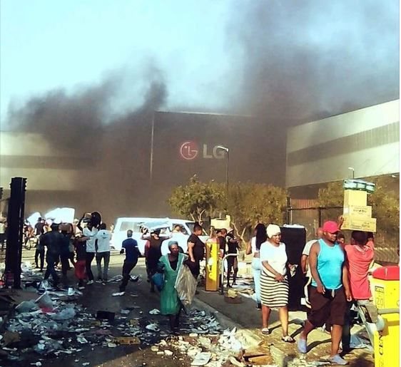 LG factory in Durban looted and set alight