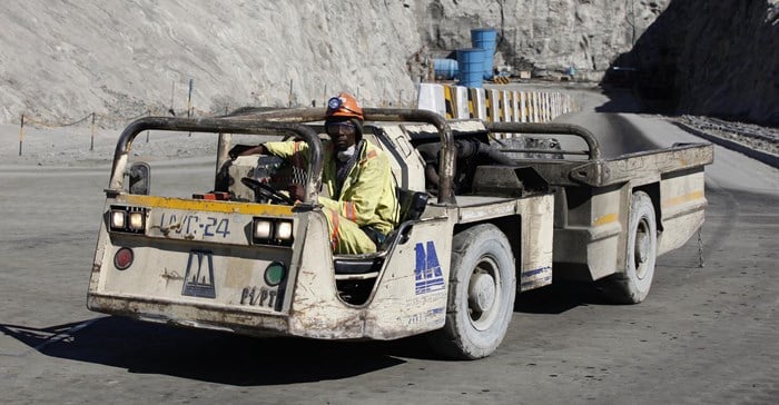 A worker drives a vehicle at Zimplats' Ngwarati Mine in Mhondoro-Ngezi, file. Reuters/Philimon Bulawayo