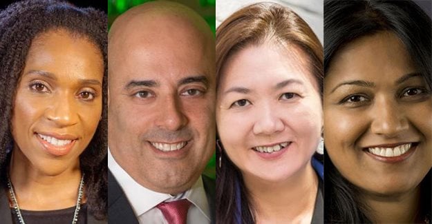 Jury chairs for the Warc Awards for Media 2021. Rajoielle Register, Ron Amram, Siew Ting Foo and Sarita Rao.