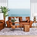Why the timeless Leather Gallery Carolina leather sofa suite is perfect for family living rooms