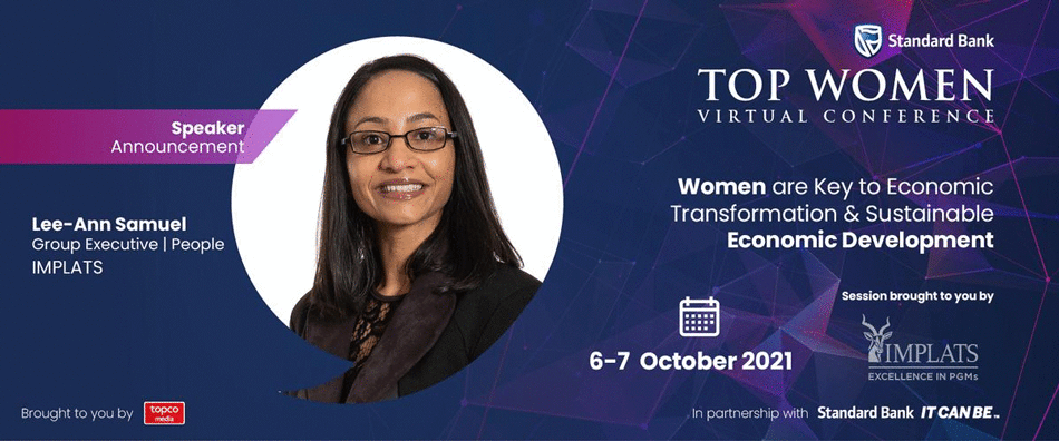 A fruitful partnership between Implats and The Standard Bank Top Women Conference