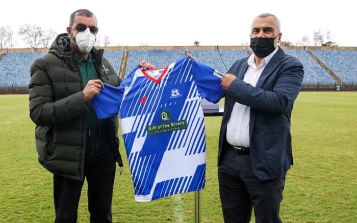 Founder and head of Gift of the Givers, Dr Imtiaz Sooliman and Maritzburg United chairman, Farook Kadodia. | Source: .