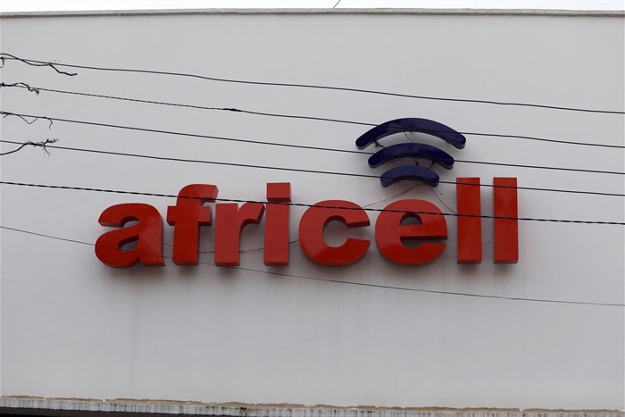 Logo of Africell telecoms is seen along Rawdon street in the city centre, in Freetown, Sierra Leone 19 August 2017. Reuters/Afolabi Sotunde