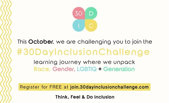 It's back by popular demand, our #30DaysInclusionChallenge