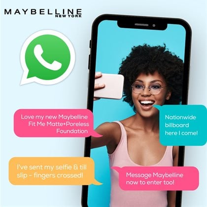 Maybelline's WhatsApp selfie superstars snap up latest 'Fit Me' campaign