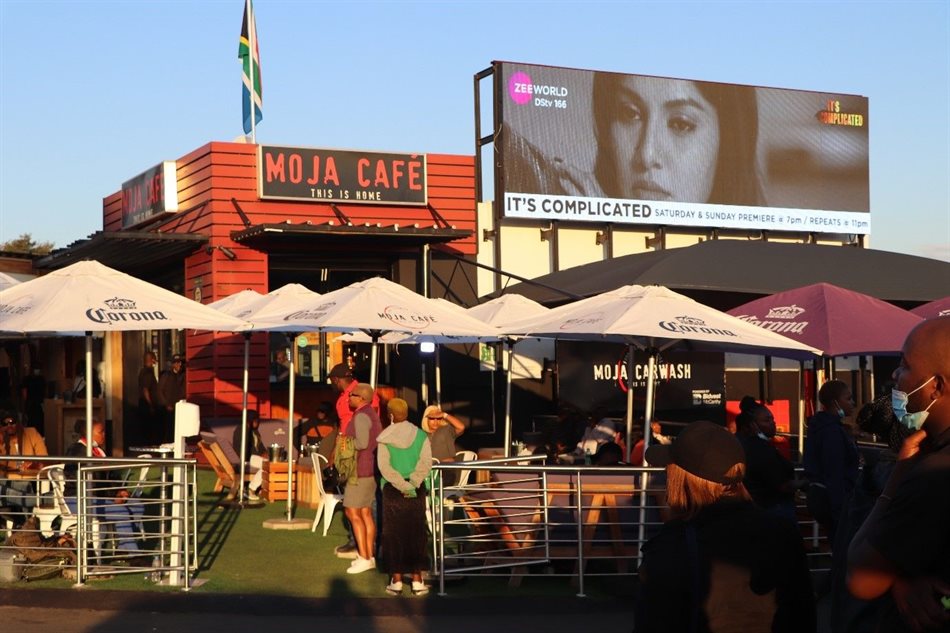 Moja Café digital site in Orlando, Soweto. One of our high impact digital sites that is integrated into the everyday lives and culture of the consumers.