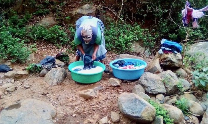 Taps have been dry for three weeks in Emakhabeleni, northern KwaZulu-Natal. About 2,000 households rely on streams now. | Source: Nokulunga Majola