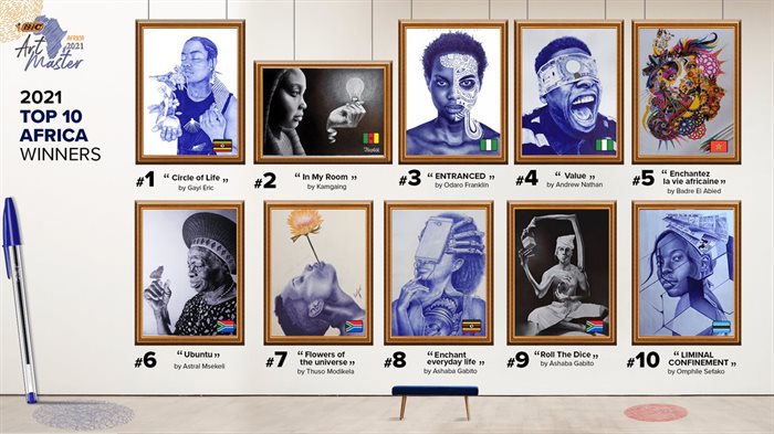 Three of the top 10 winners of the Bic Art Master Africa competition hail from South Africa. | Source: Supplied