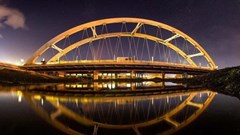 SA's first transverse launch of concrete tied-arch bridge complete