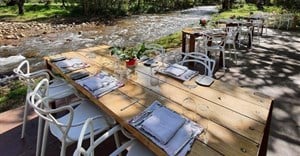 Riverside dining at Vergelegen's new pop-up restaurant