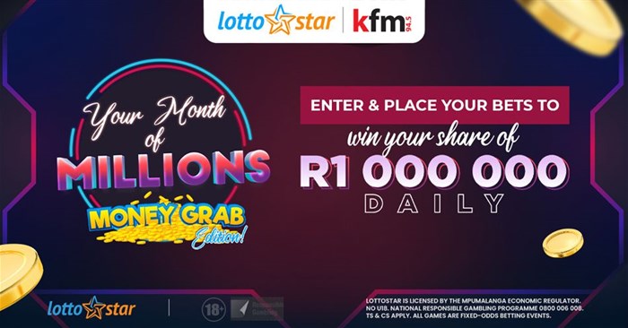 It's your month of millions with LottoStar on Kfm 94.5