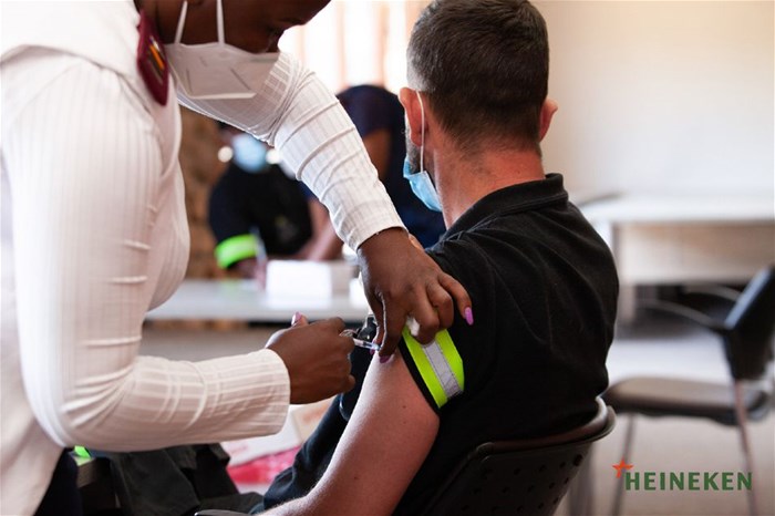Heineken employees vaccinated in Sedibeng