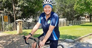 Source: supplied. Christine Roos, one of the 26 cyclists who will be pedding the 94.7 Ride Joburg this Sunday to raise funds for SABMR