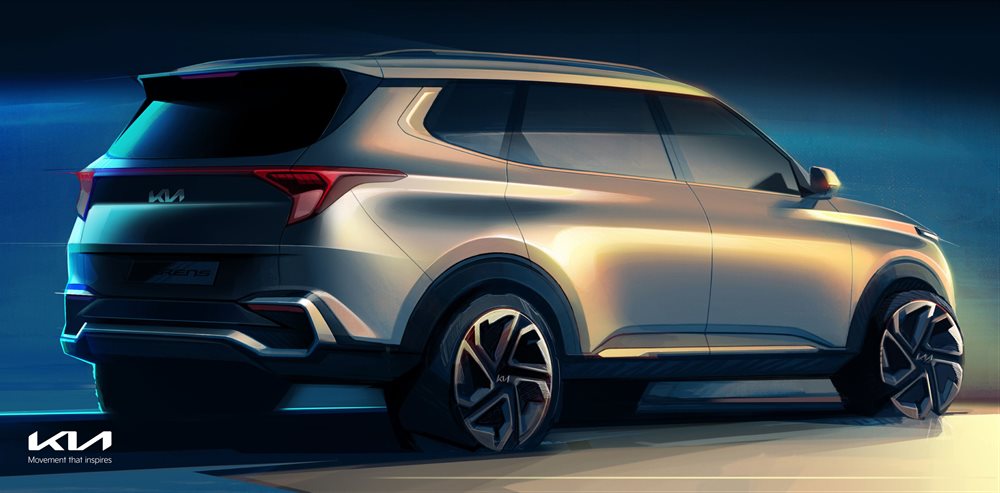 Kia reveals official sketches of Carens - a bold, premium and sophisticated recreational vehicle