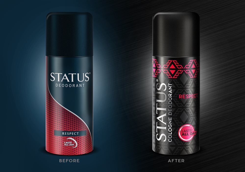 Status deodorant makes a bold statement with their new pack upgrade by Just Design Jhb