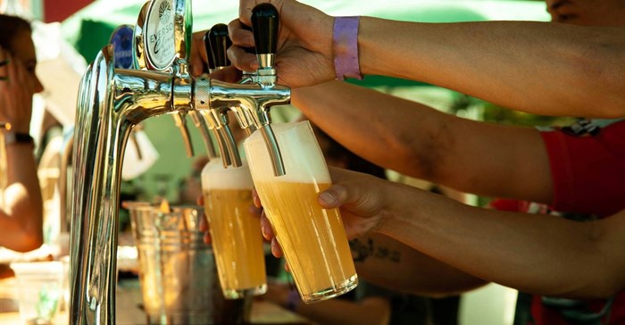 Image supplied: Pouring drinks at the Stellenbosch Craft Beer Festival