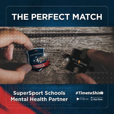 SuperSport Schools and Believe Perform to give young athletes mental health support