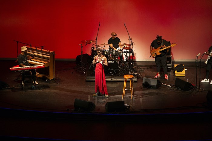 Image supplied: Desire Marea performing at the Live Arts Festival