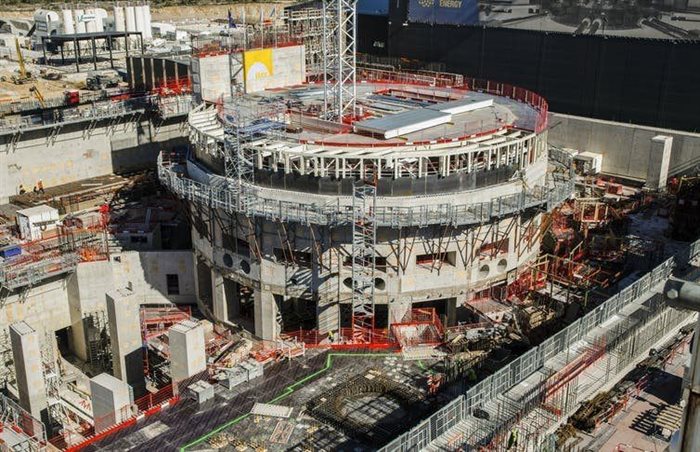 ITER construction in 2018. ,